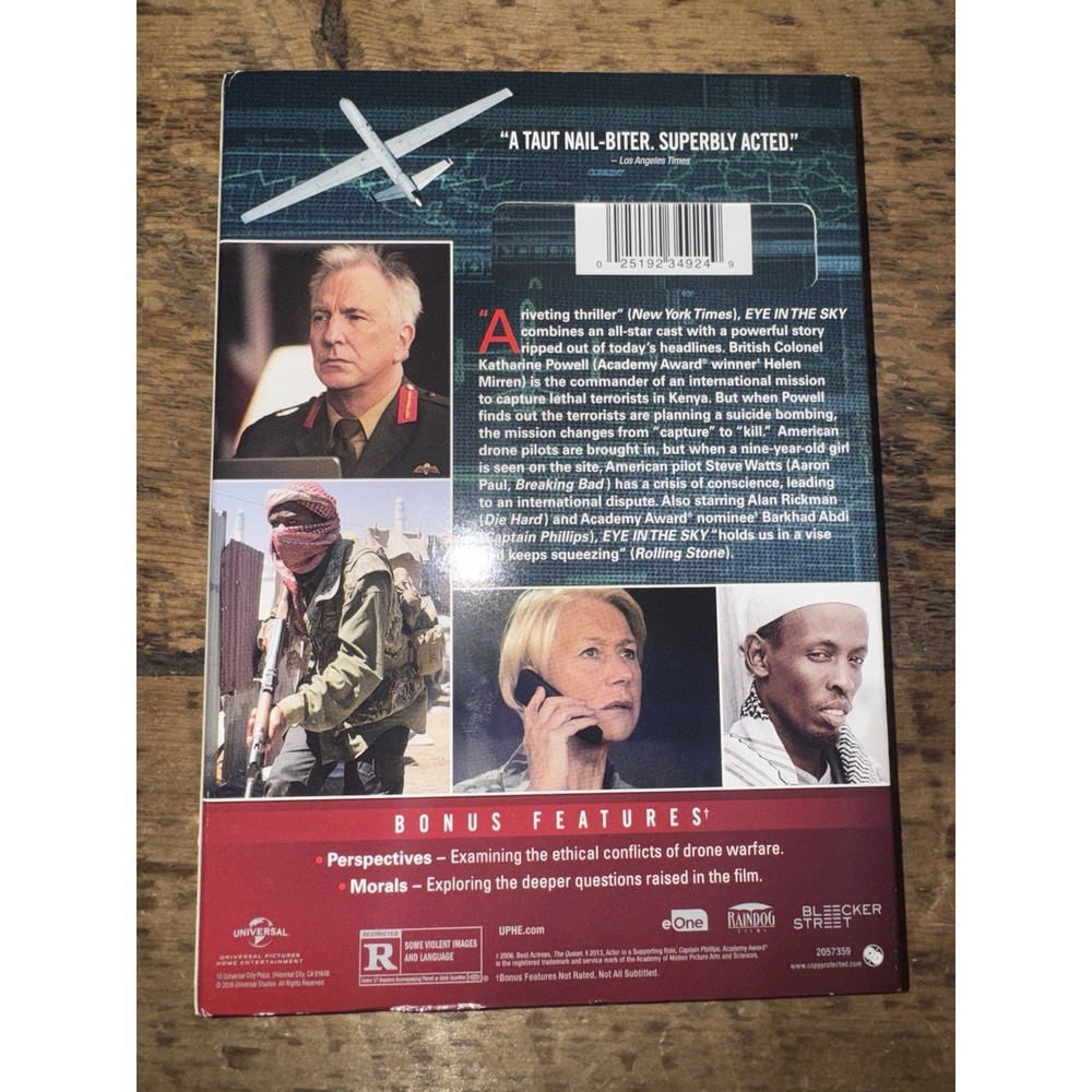 Eye in the Sky DVD Helen Mirren NEW - Picture 2 of 2